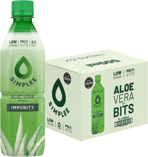 Simplee Aloe Vera Drink Juice With Bits Summer Drinks 500ml (Pack of 12) — image 5
