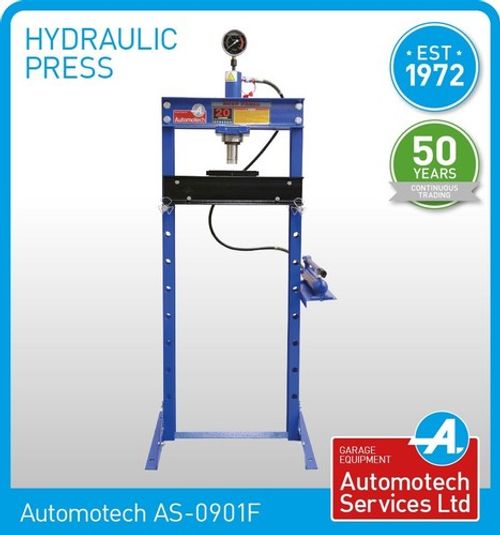 20 TON HYDRAULIC WORKSHOP PRESS / SHOP PRESS WITH GAUGE / FLOOR MOUNTED UNIT
