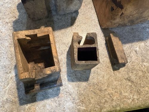 Vintage Buckeye Burl Hand Cut Puzzle/Secret Compartment.  — image 5