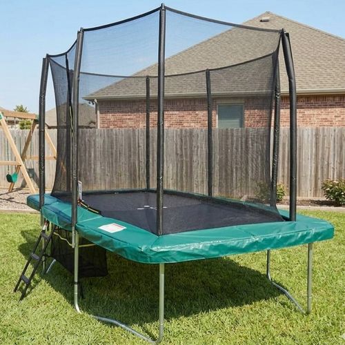 Big Air Extreme 7x10ft Rectangular Trampoline with Safety Enclosure Green - Free — image 10