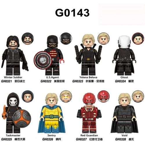 Marvel Avengers Super Hero Custom Lego Minifigures Iron Man Spiderman Toy Loki