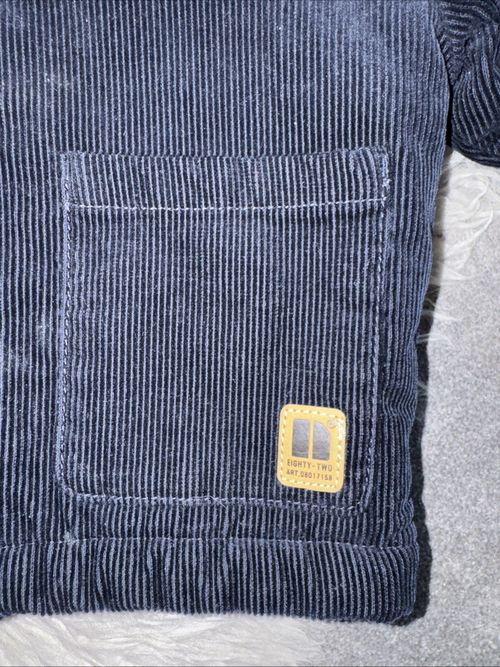 Next Navy Corduroy Jacket, Fleece Lined, 18-24 Months, Excellent Condition