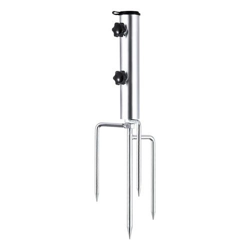 Heavy Duty Metal Parasol Base Spike Outdoor Umbrella Ground Anchor for Garden