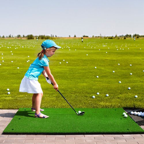 Golf Hitting Mat Artificial Turf Mat Indoor Outdoor Golf Practice Grass Mat — image 3