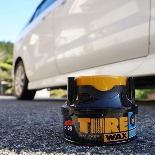 SOFT99 TIRE BLACK WAX 02015 - TYRE WAX DRESSING - BACK TO BLACK TYRE SHINE WAX — image 10