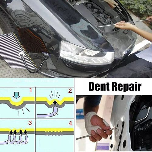10PCS PDR Car Dent Puller Stainless Steel Rod Paintless Repair Hail Removal Tool — image 7