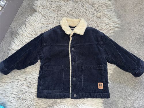 Next Navy Corduroy Jacket, Fleece Lined, 18-24 Months, Excellent Condition