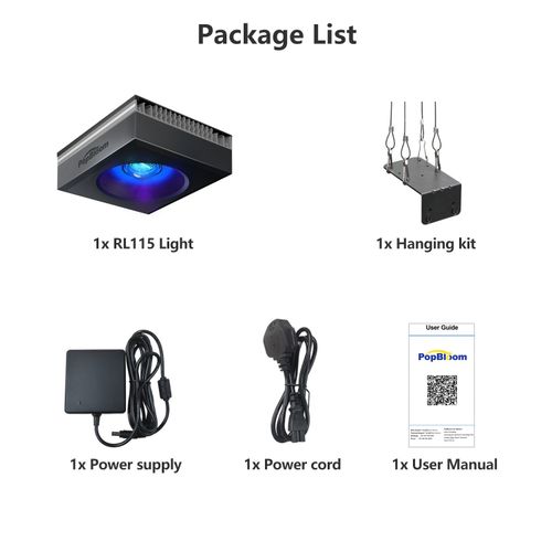 PopBloom RL115 WiFi LED Light Marine LED Aquarium Lighting Reef Aquarium Coral — image 10