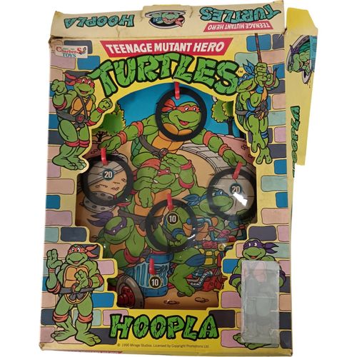 Teenage Mutant Hero Turtles Hoopla Vintage Toy Game 1990 Charbens — image 1