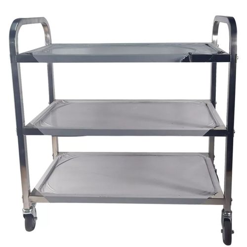 Kitchen Trolley Cart Stainless Steel 3 Tier Salon Serving Storage Rack w/ Wheels — image 5