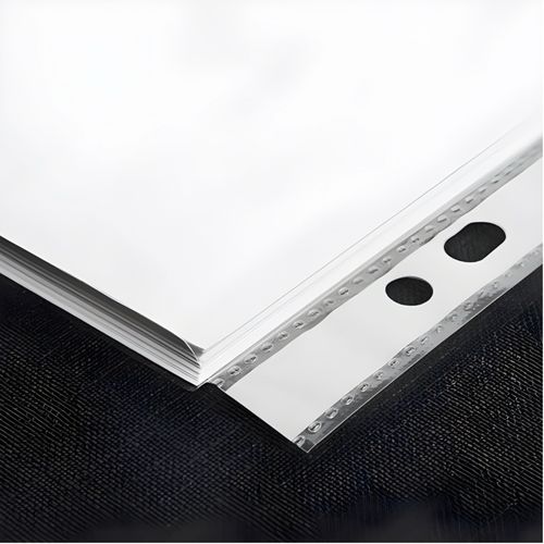 A4 Heavy Duty Clear Plastic Wallets Punched Pockets 11-Hole Poly Sleeves Filing — image 5