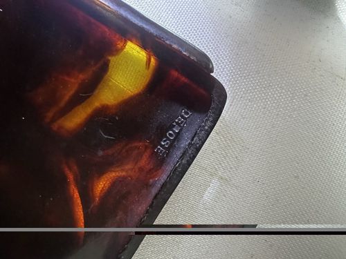 Art Deco Early 19th Century Depose Tortoise Shell Cigarette Case — image 5