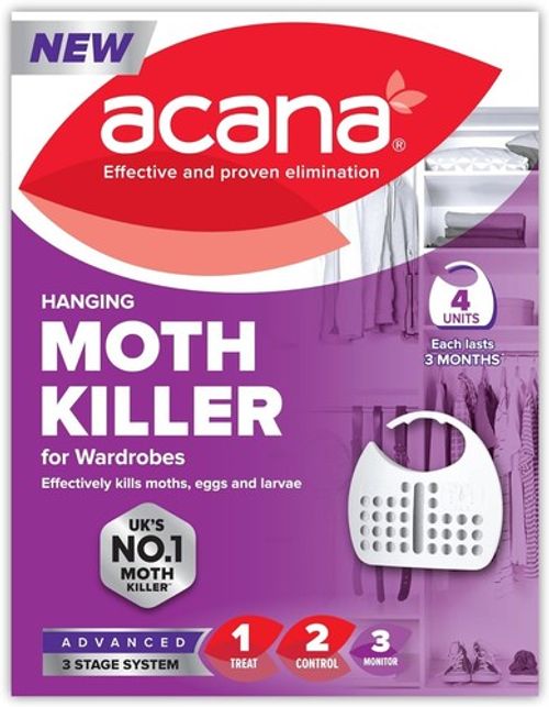 NEW Acana Hanging Moth Proofer Killer Repellent Freshener Fabric Max 3 MONTHS UK