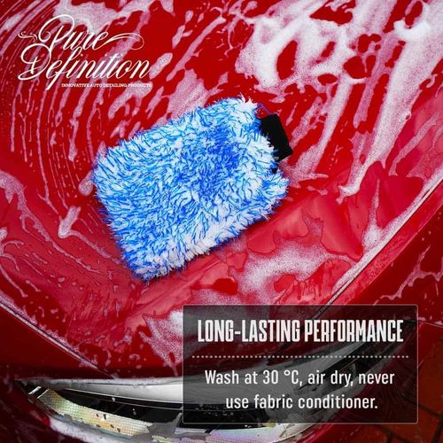 Microfibre Wash Mitt Soft Luxury Car Washing Detailing Cleaning Pure Definition — image 7