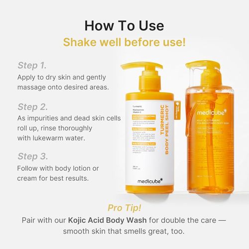 MEDICUBE Kojic Acid Turmeric Body Peel Shot - 280ml — image 3