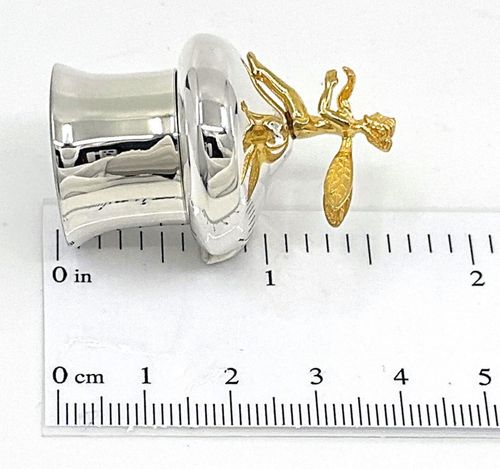 Tooth Fairy Box Victorian Style 925 Sterling Silver With Gold Plated Fairy — image 6