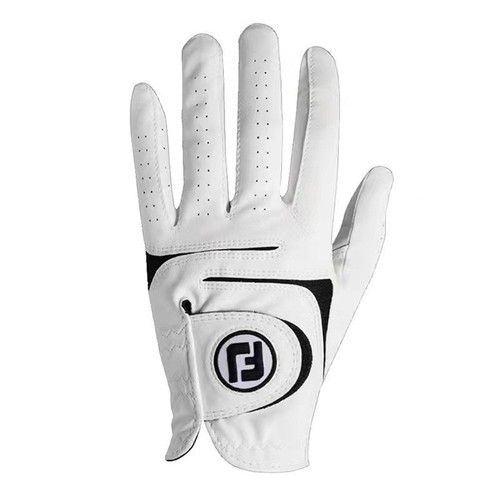 WEATHERSOF MENS ALL WEATHER GOLF GLOVES CLUB LEFT RIGHT HAND / BLACK/ 1 PACK