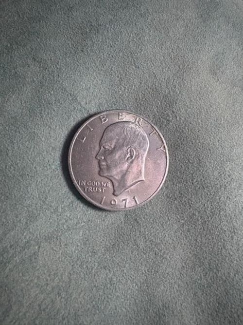 1971-D IKE Dollar -First Year Issue - Flying Eagle - Circulated -MINT MARK ERROR