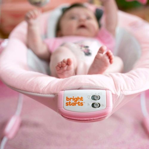 Bright Starts Disney Baby Minnie Mouse Rosy Skies Baby Bouncer Pink From 0-6M — image 8