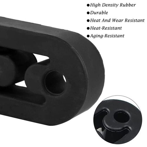 4PCS Car Exhaust Rubber Heavy Duty Pipe Mount Brackets Hanger Universal Black UK — image 10