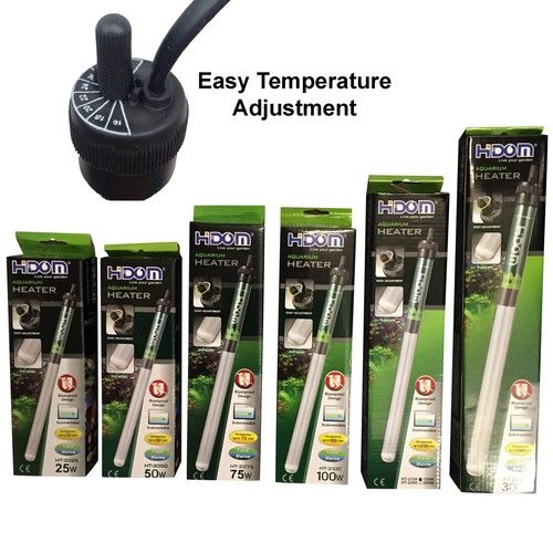 Hidom Submersible Tropical Fish Tank Aquarium Heater & Thermostat (7 Sizes)
