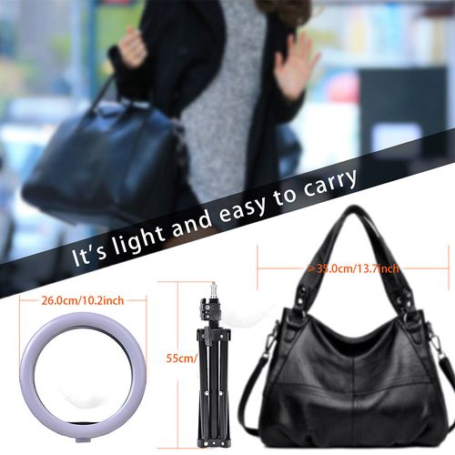 12" LED Ring Light with Tripod Stand Phone Mount for YouTube Makeup Video Live — image 10