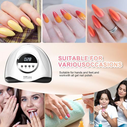 320W UV LED Nail Lamp with Smart Sensor & 4 Timer Settings for Perfect Gel Nails — image 9