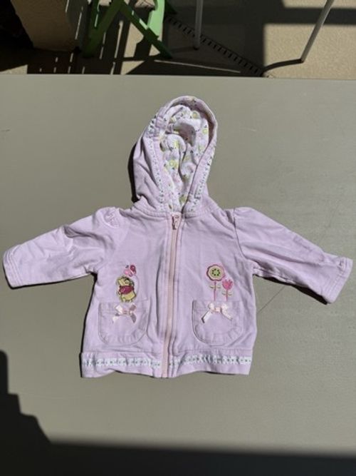 Vintage Disney Winnie The Pooh Baby Jacket-Girls Sz 6-9 Months Pink