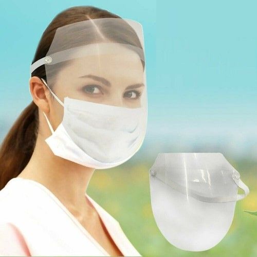 Full Face Visor Safety Mask PPE Shield Protection Cover Reusable Plastic Guard 