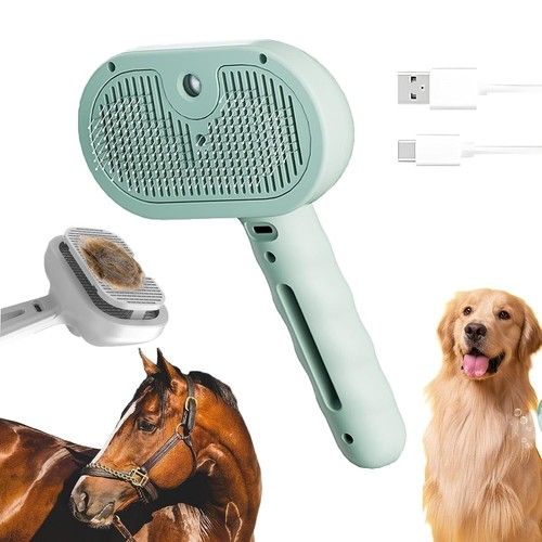 Cat Dog Steam Brush Pet Electric Spray Massage Comb Pet Hair Removal Comb