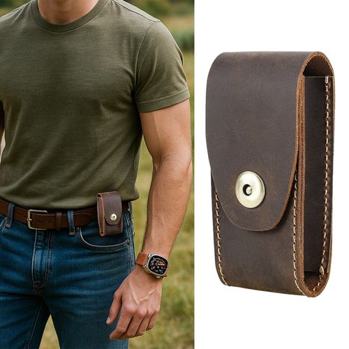 Leather EDC Organizer Sheath Multitool Case Belt Holster-Tool Clip Pouch — image 2