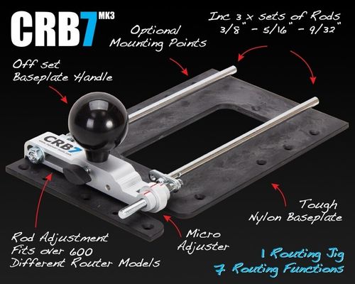 MPOWER CRB7 Woodworking Router Jig Mk3, Multifunctional, ***MEGA BUNDLE** — image 2