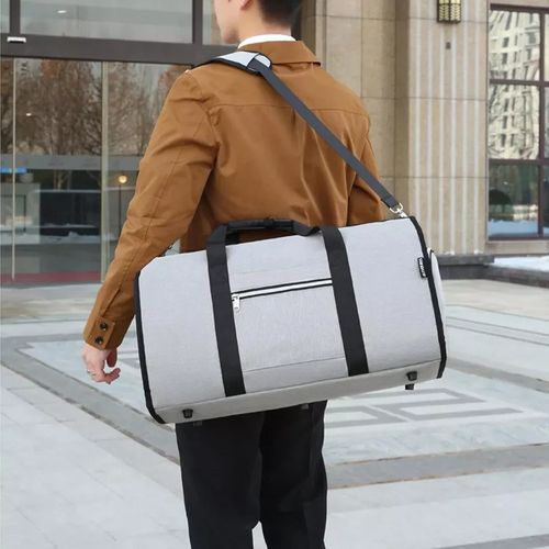 45L Duffel Bag Travel Holdall Large Foldable Suit Garment Carrier Bag + Strap — image 6