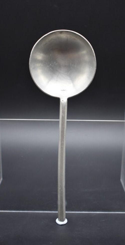 17th century English pewter spoon -  with makers marks