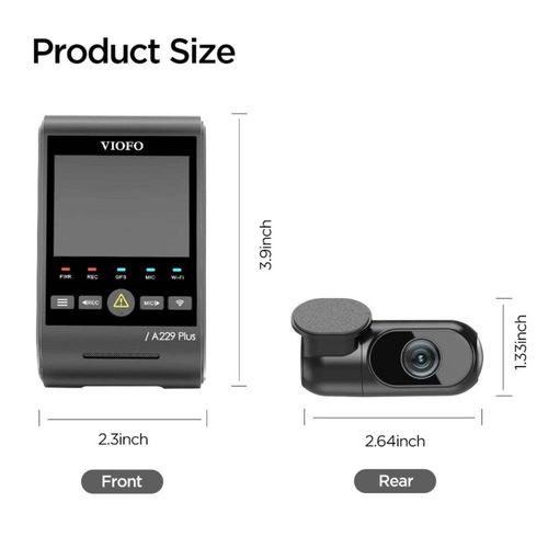 Viofo A229 Plus 2CH Dash Cam Front Rear 2 Channel 2K 30FPS HDR Dash Camera — image 4