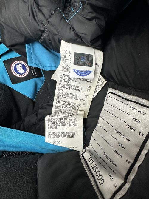 Canada Goose Baby Bunny Bunting Lamb Snowsuit Blue Size 0-3 Months — image 5