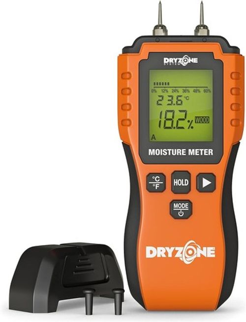 Dryzone Moisture Meter for Wood, Masonry, Walls & Other Materials - Damp Meter
