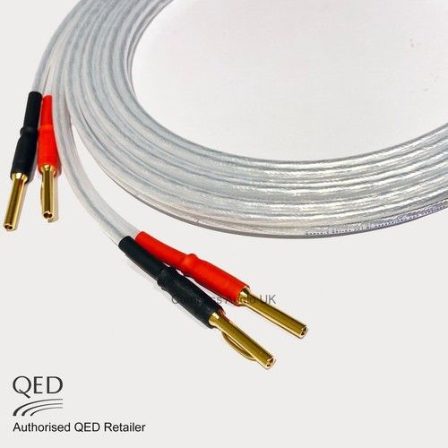 QED XT25 Speaker Cable Performance 4mm Banana Plugs Heatshrink Terminated SINGLE