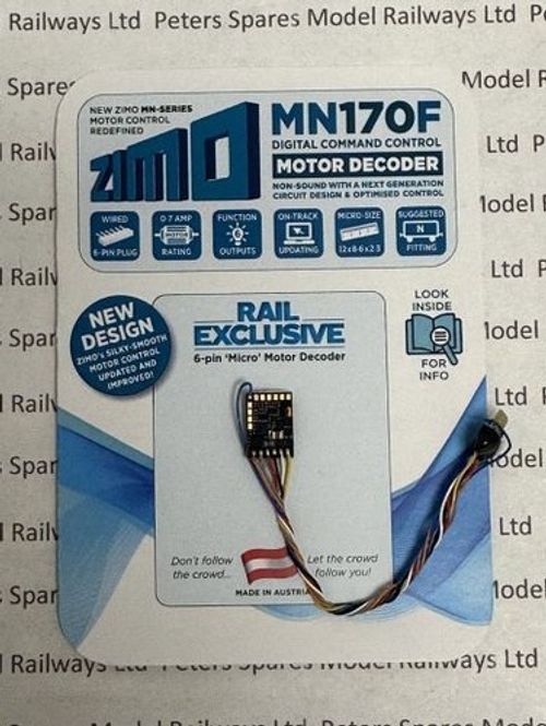 Zimo MN170F Micro Motor Decoder 6 Pin 0.7A 6 Function