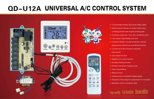 UNIVERSAL AIR CONDITIONING REMOTE CONTROL & PCB BOARD KIT QD-U12A