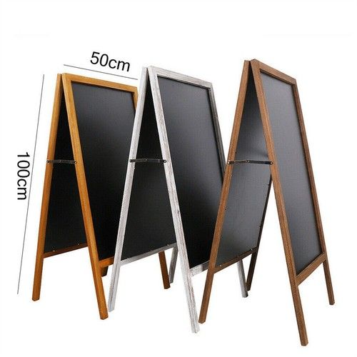 Heavy Duty Wooden Frame A Board Pavement Sign Shop Chalkboard Sign Free Standing