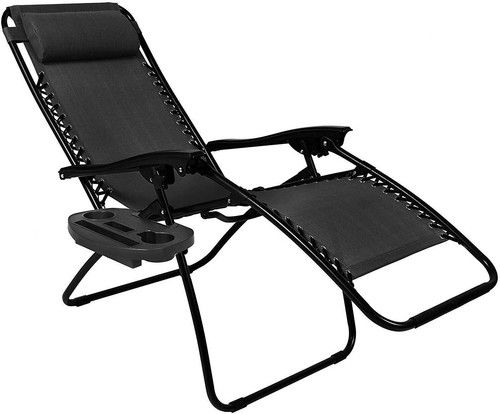 SUN LOUNGER RECLINER ZERO GRAVITY  CHAIR OUTDOOR GARDEN FOLDING RECLINING UK