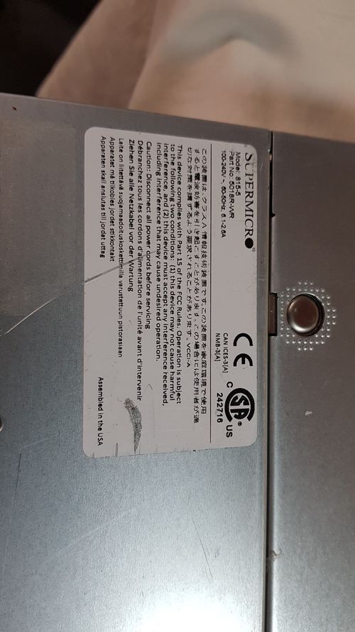 Supermicro cse-815 815-5 1U Server Chassis Empty Case ONLY — image 2