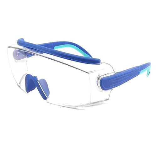 1pair Clear Lens Safety Goggles Work Lab Protective Chemical Over Glasses
