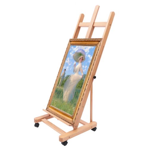 Large Studio Artist Easel Heavy-Duty H-Frame Beech Wood Painting Art Easel Sale — image 4