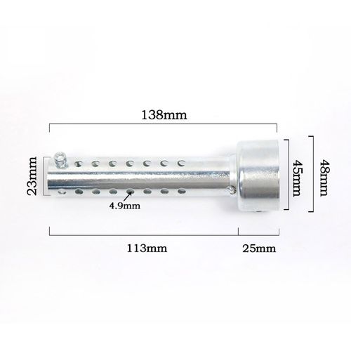 Long Motorcycle Exhaust Can Muffler Insert Baffle DB Killer Silencer 48mm New — image 7