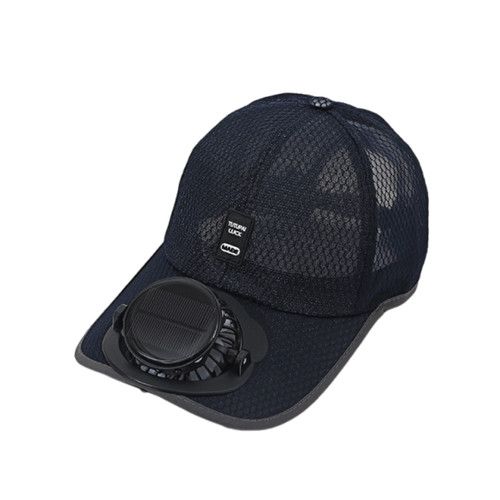 1pc Solar Rechargeable Peak Cap, USB & Solar Powered Fan Hat,Baseball Cap