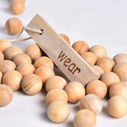 10/50/100X Natural Cedar Wood Ball Moth Insect Repellent Wardrobe Clothes Drawer — image 1