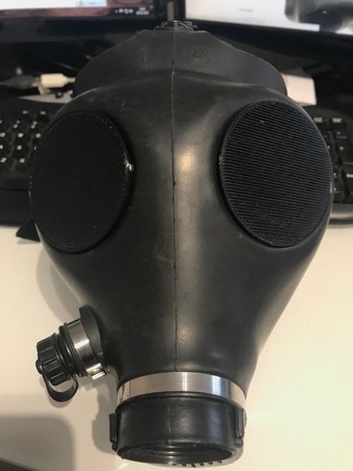 Israeli S10 FM12 Gas Mask Black Sensory deprivation removable covers for fetish