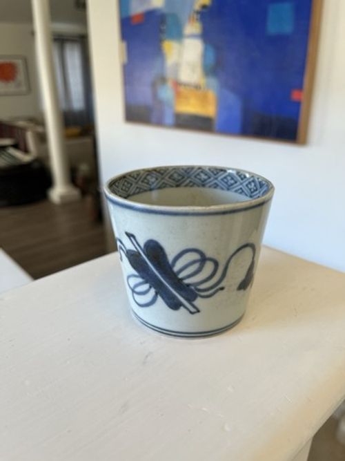 Antique Japanese 19th century Arita Imari Tea/Noodle Cup Soba Choko